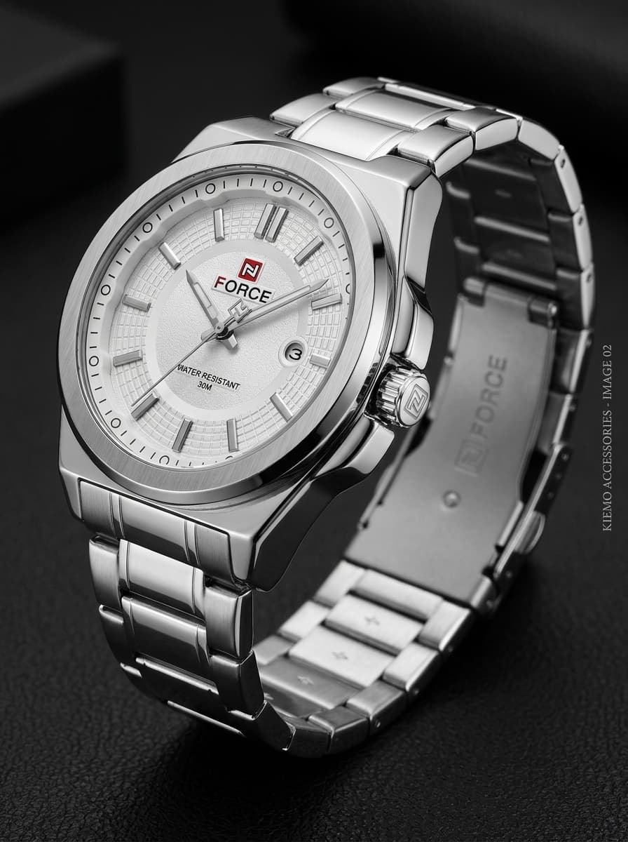 Pristine Stainless Steel Chronos