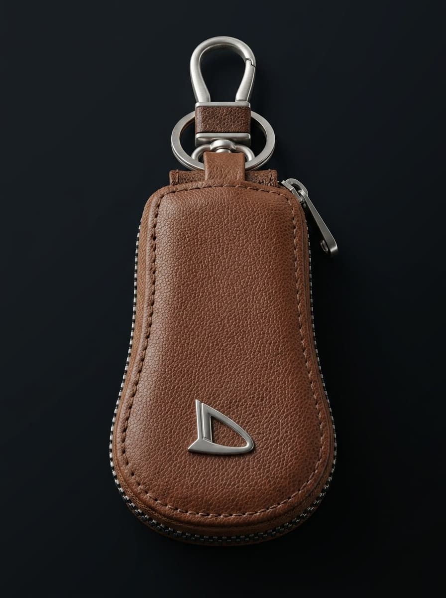Heritage Leather Keychain Pouch — view 4