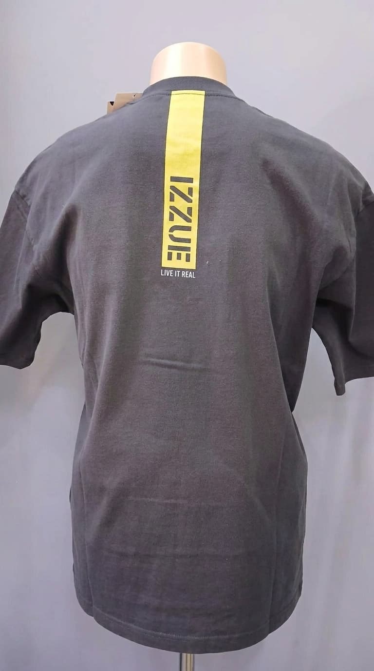IZZUE Charcoal Oversized Safety Pin Tee — view 3