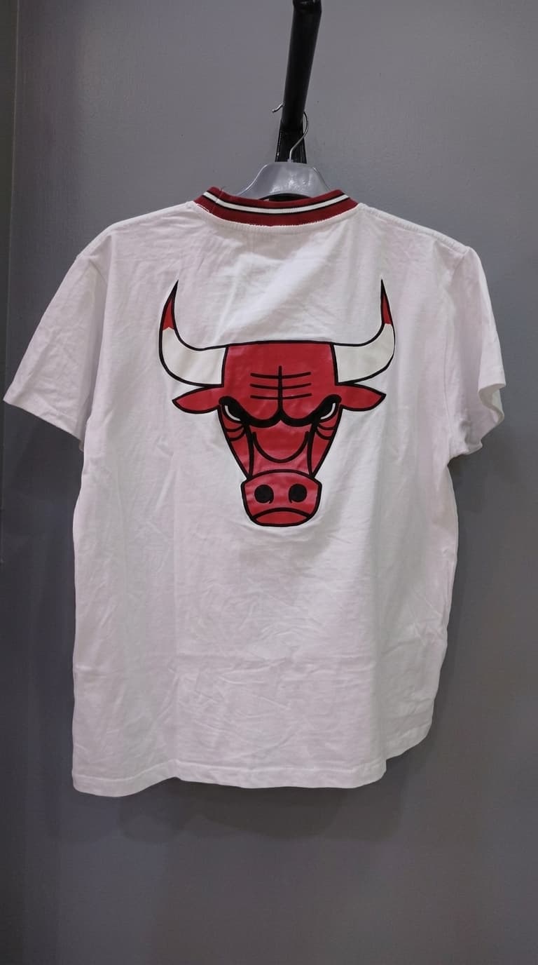 NBA Bulls Striped Collar Tee — view 2