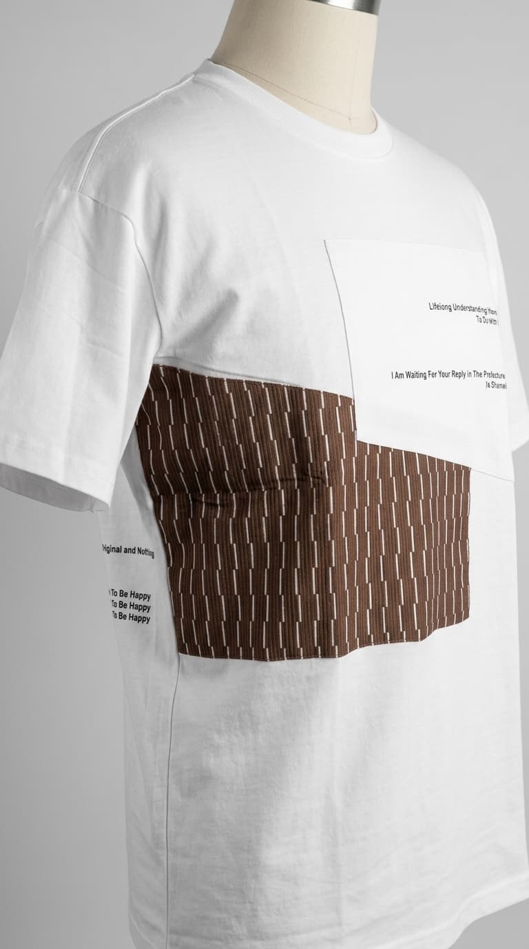 Linear Patch Crew Neck Tee — view 2