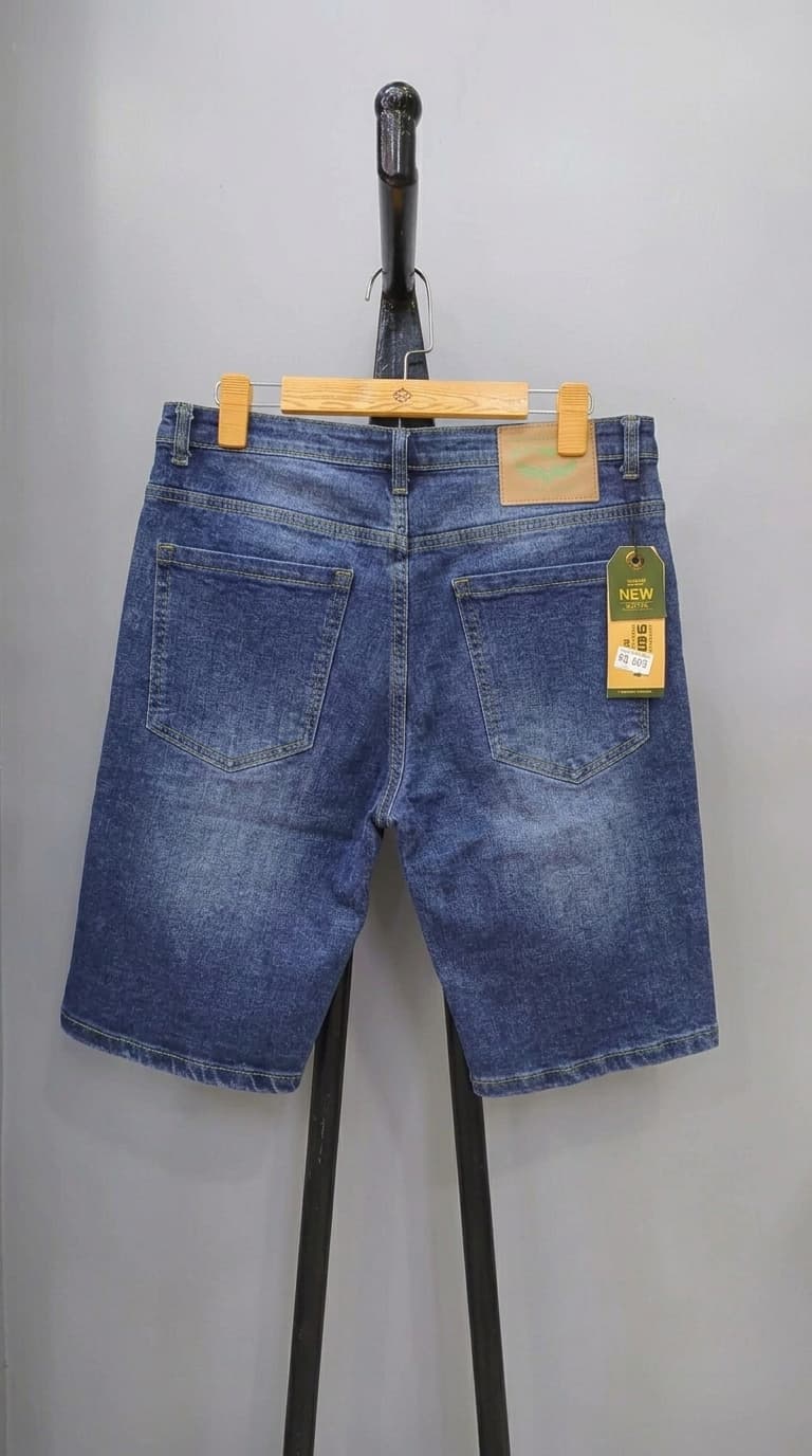 Distressed Denim Shorts — view 2