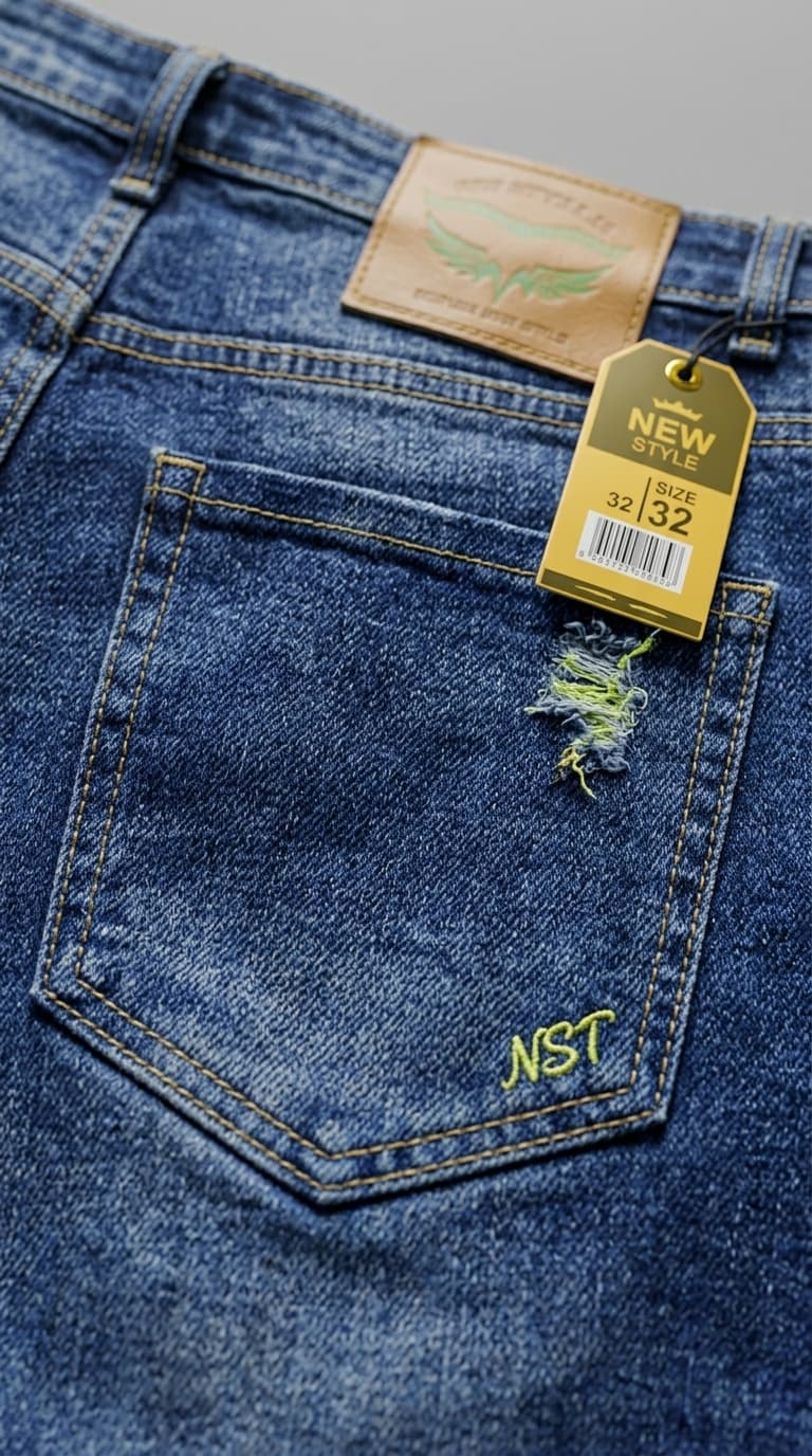 Distressed Denim Shorts — view 3