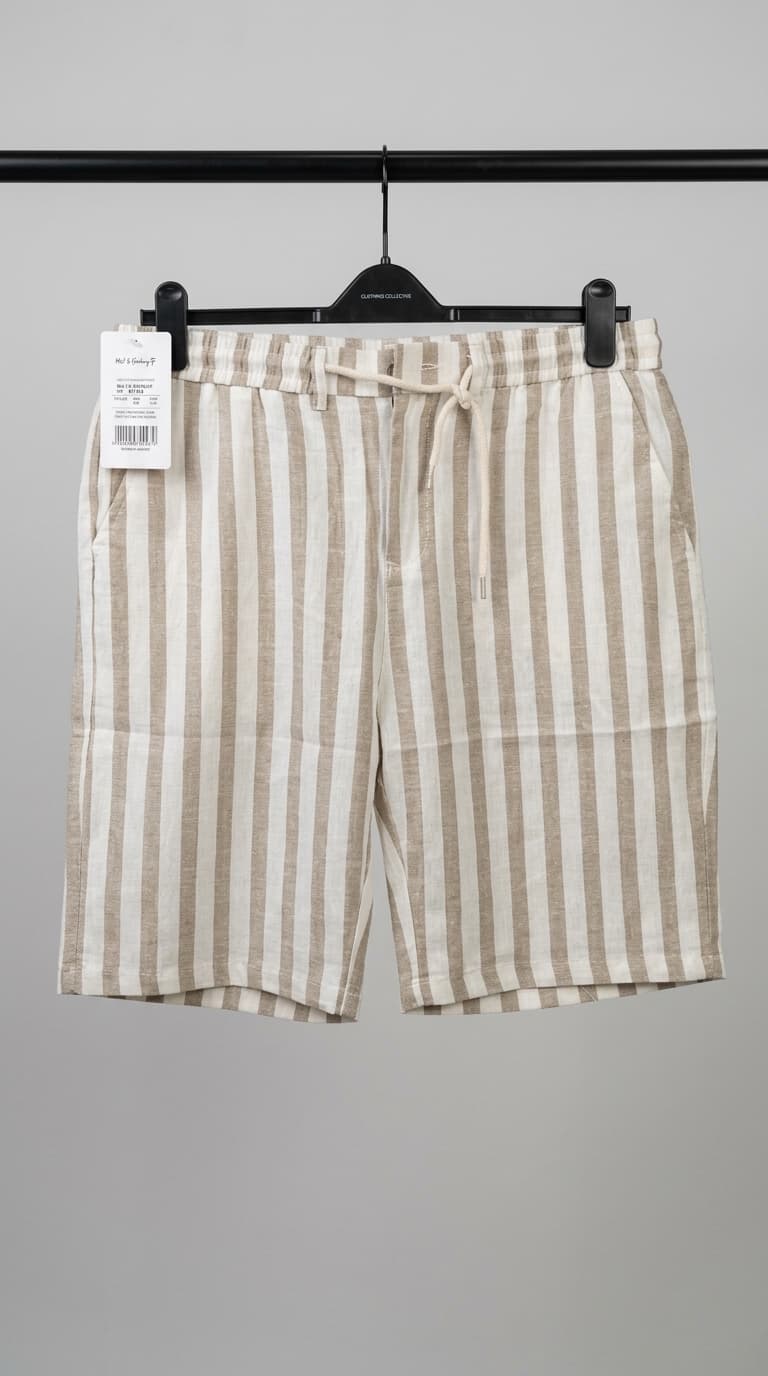 Breton Striped Linen Shorts
