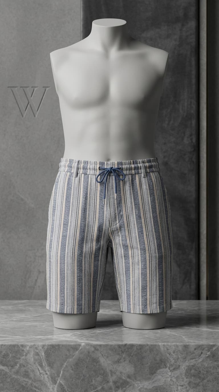 Coastal Striped Shorts — view 3