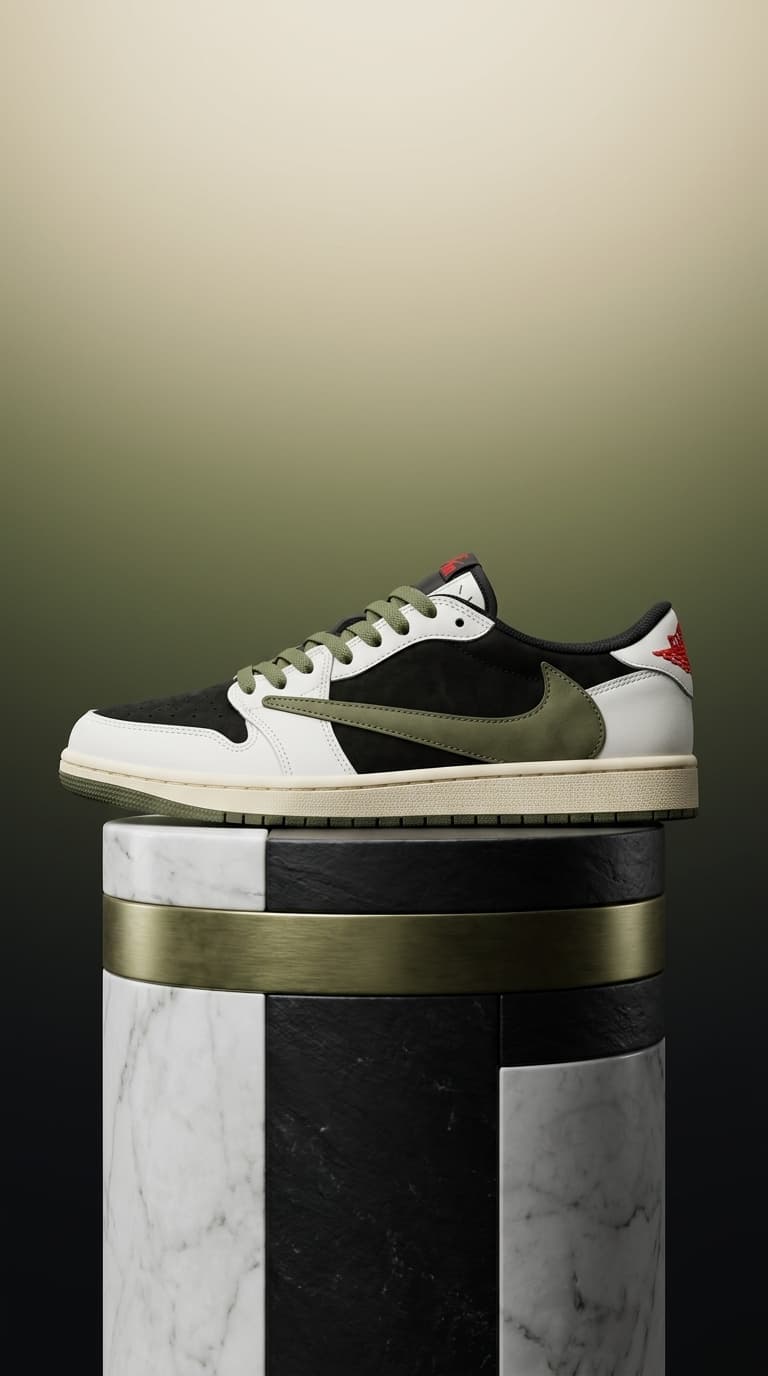 Jordan Low 'Olive & Black'