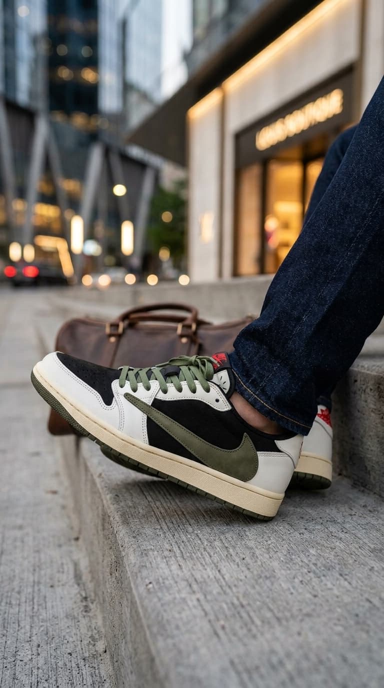 Jordan Low 'Olive & Black' — view 4
