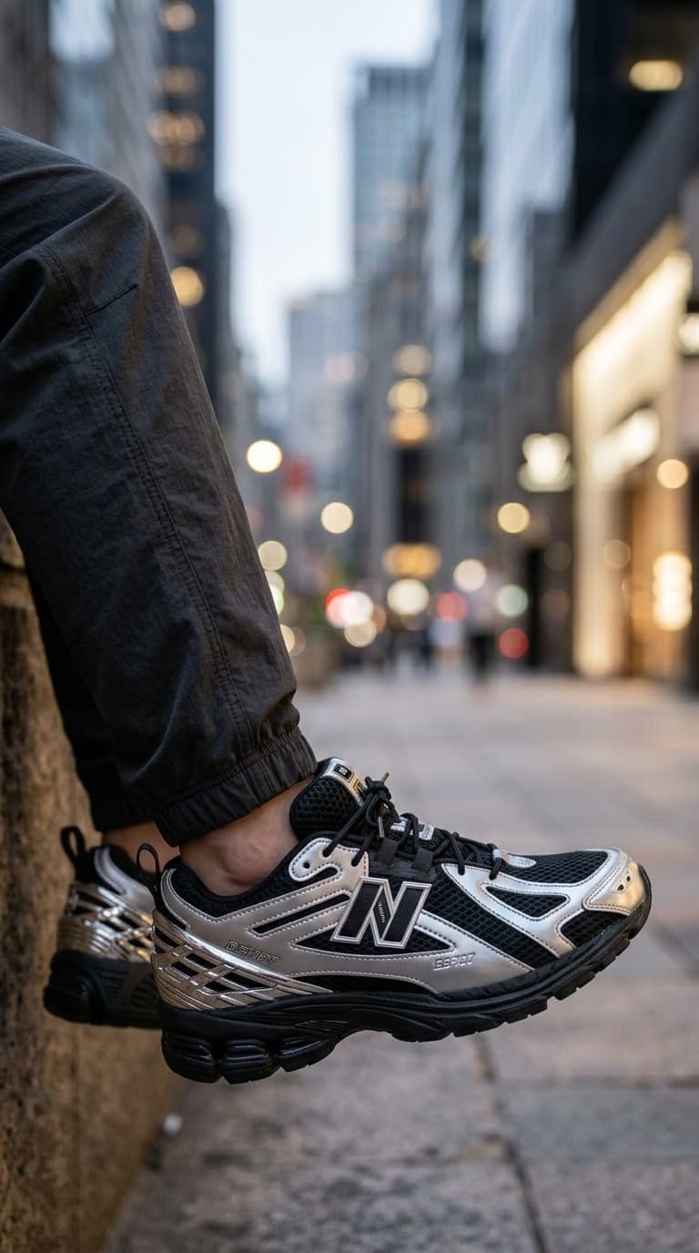 New Balance Metallic Noir — view 4