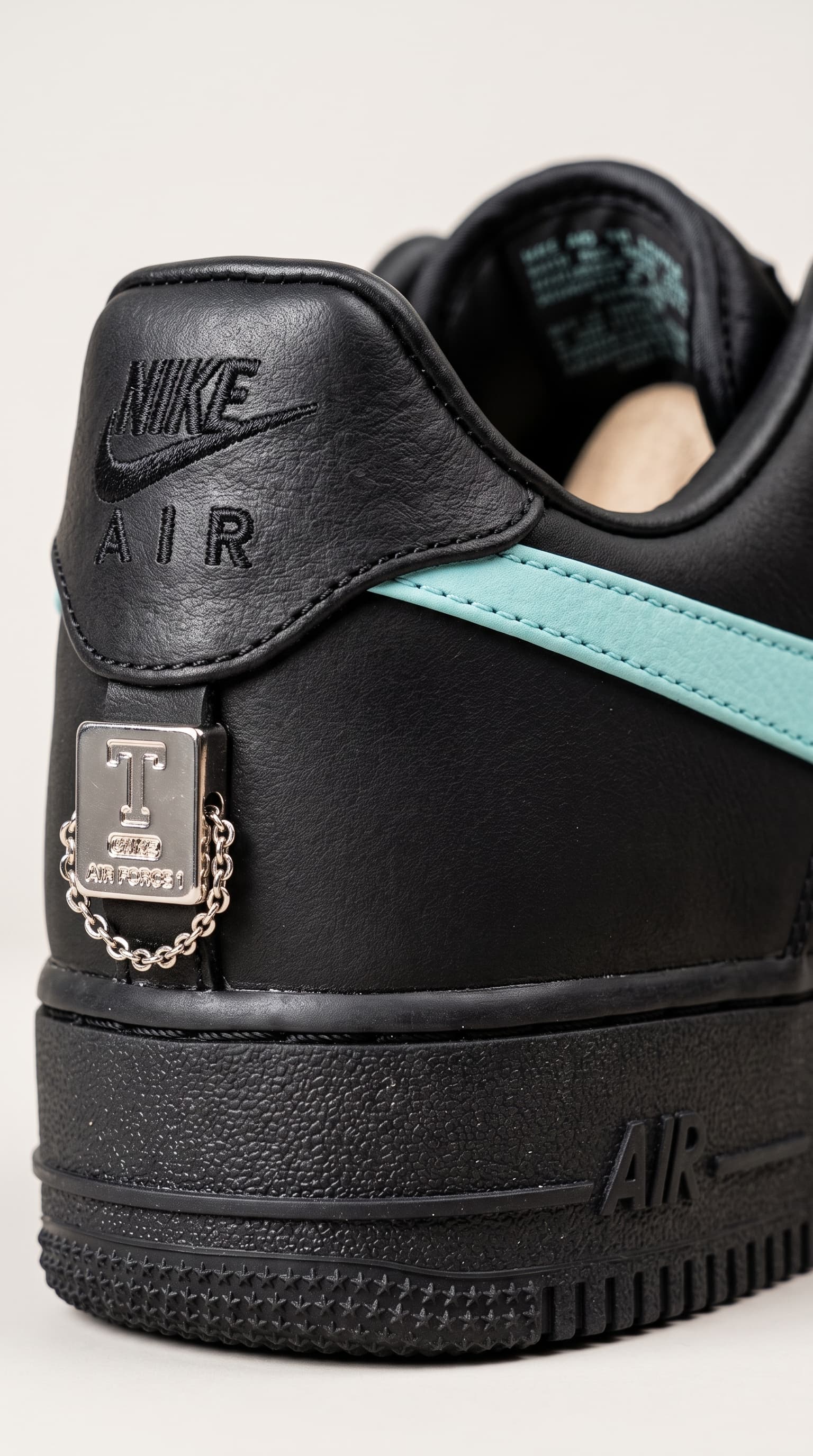 Urban Black & Cyan Stripe Sneakers — view 3
