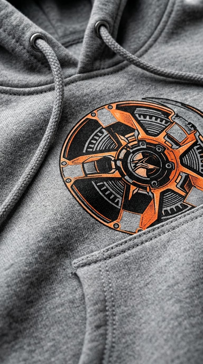 Circular Graphic Grey Hoodie — view 2