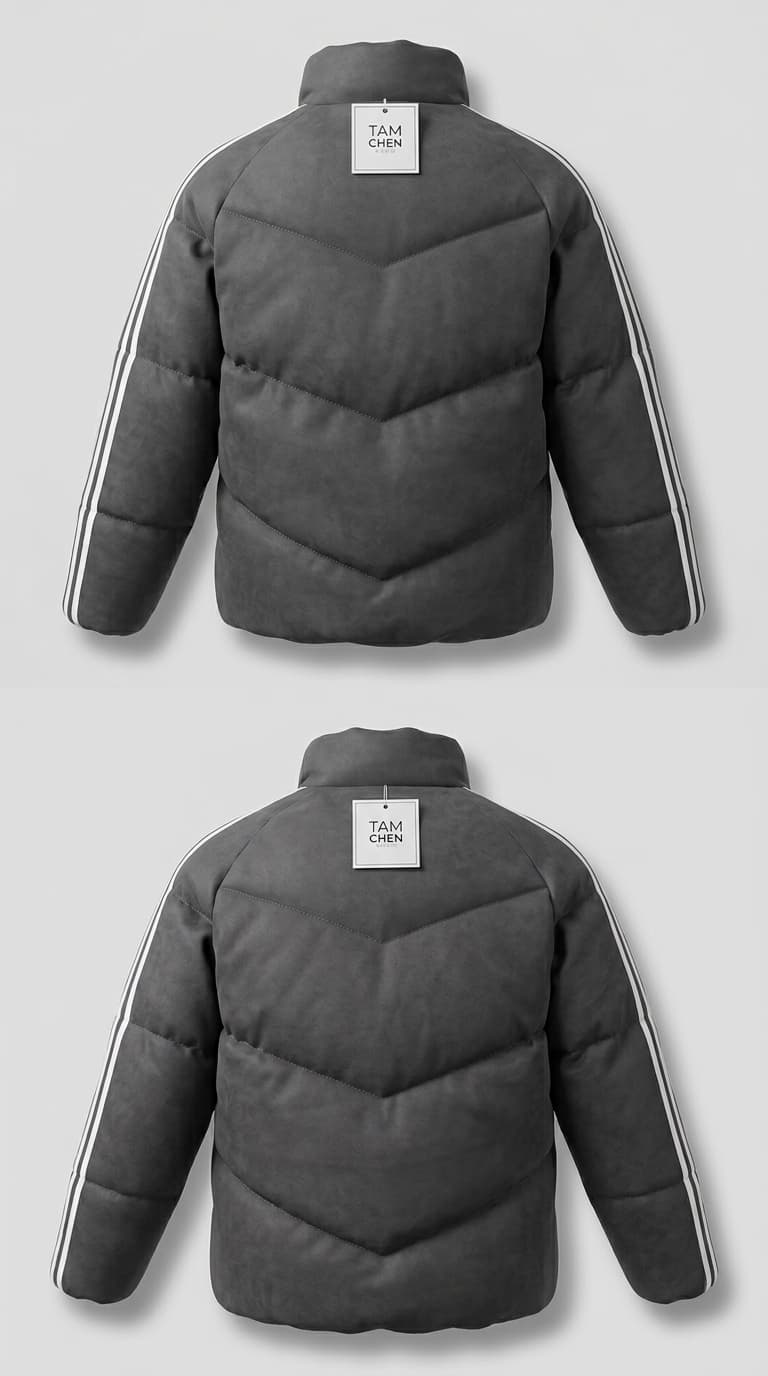 Adidas Quilted Chevron Puffer Jacket — view 3