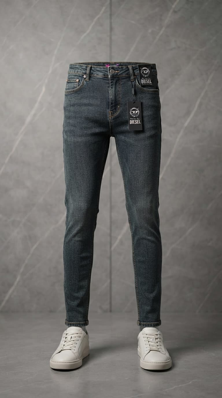 Dark Wash Denim Jeans — view 3