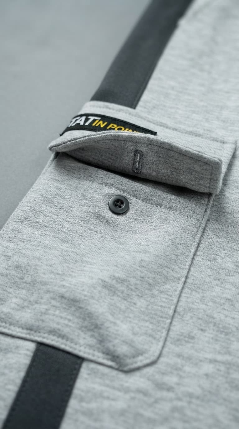 Grey Cargo Sweatpants — view 2