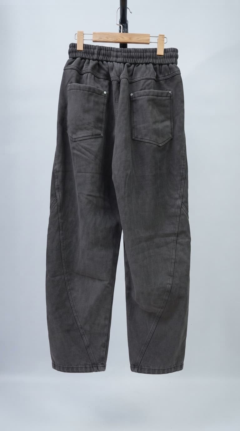 Dark Gray Cargo Trousers — view 3