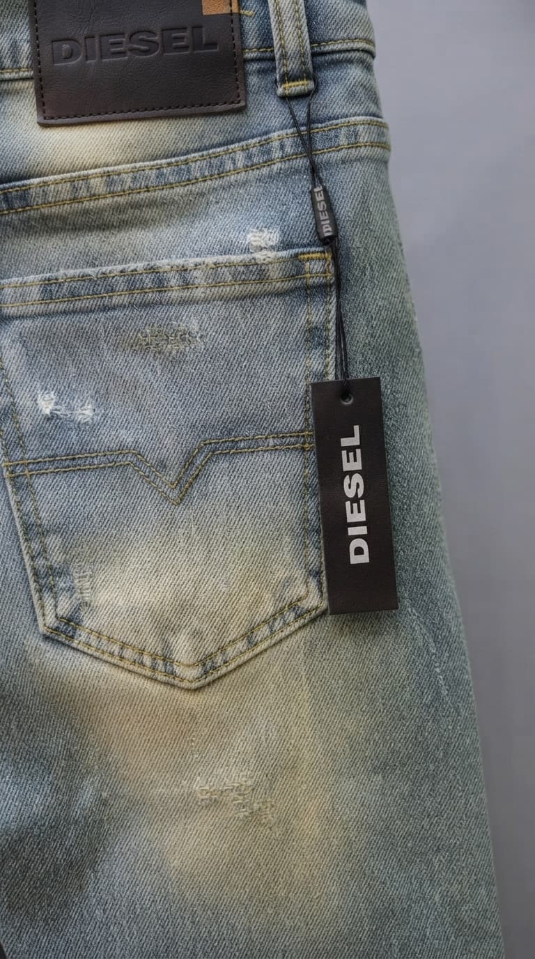 Light Blue Distressed Jeans — view 2