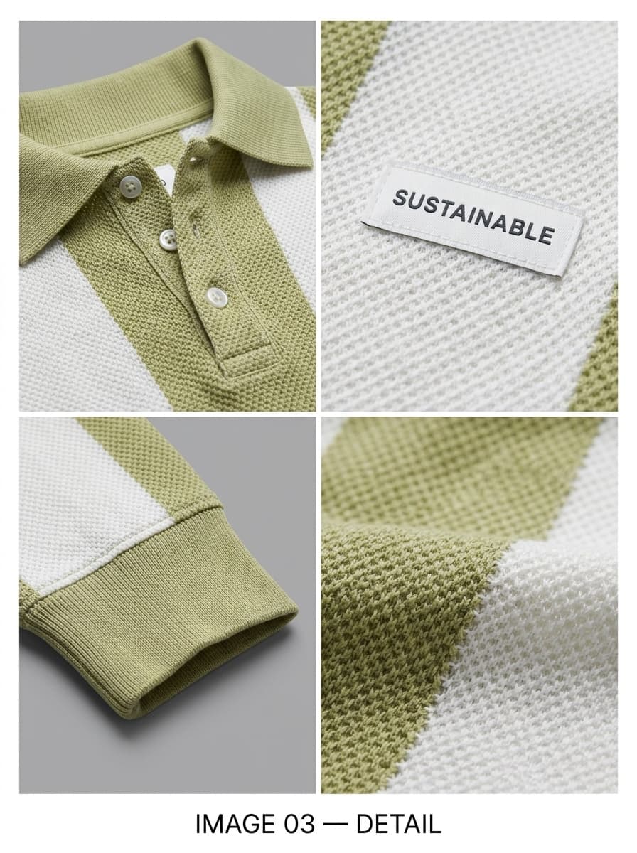 Verdant Stripe Heritage Polo — view 3