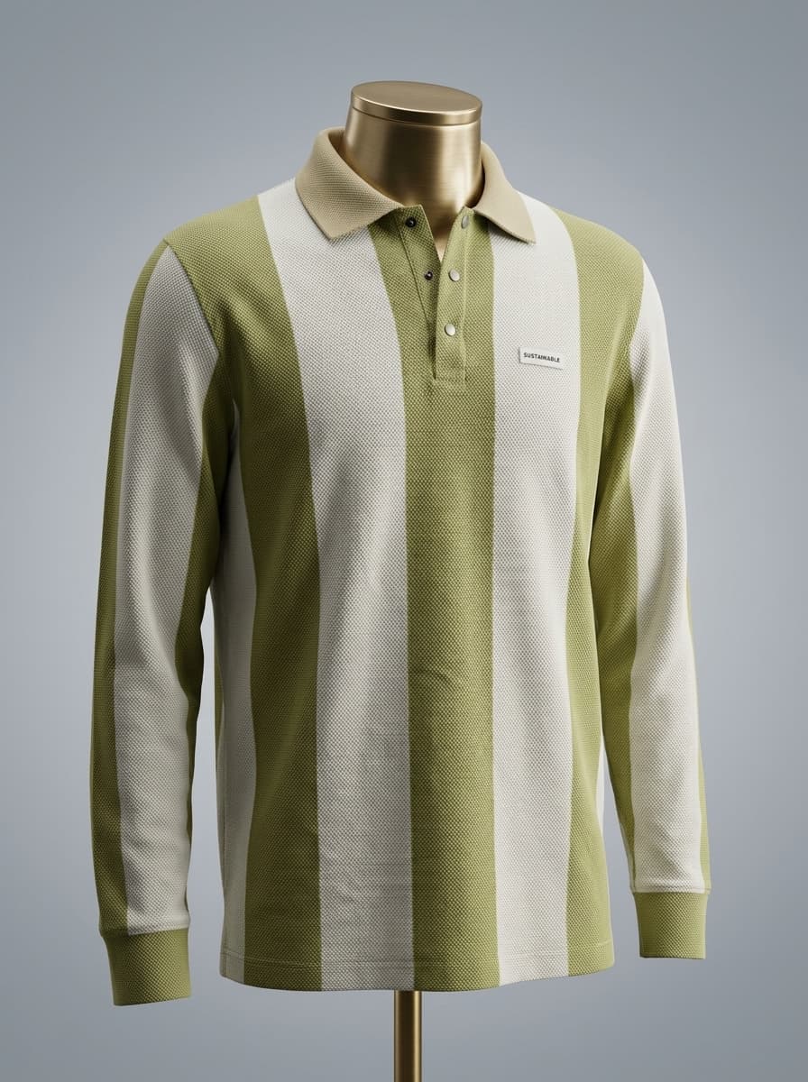 Verdant Stripe Heritage Polo — view 4