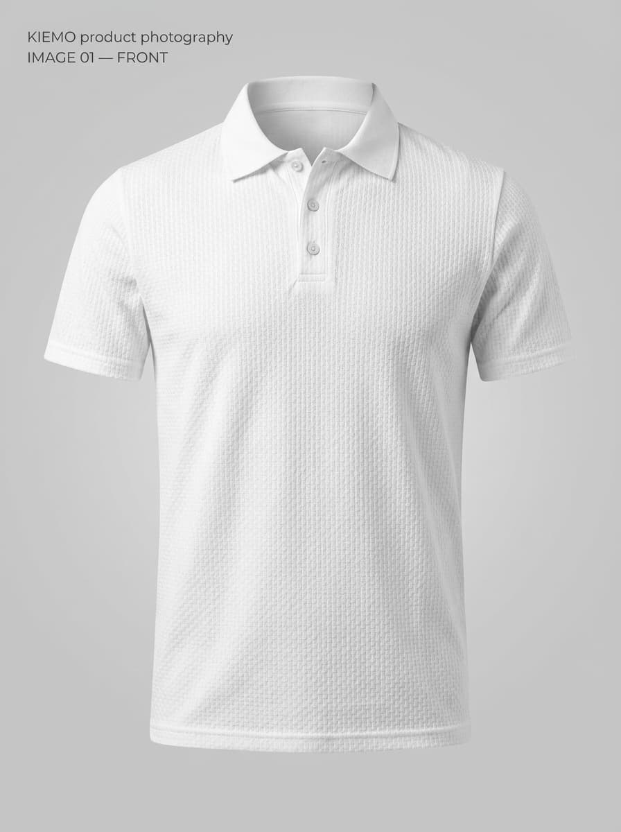 Alabaster Textured Polo