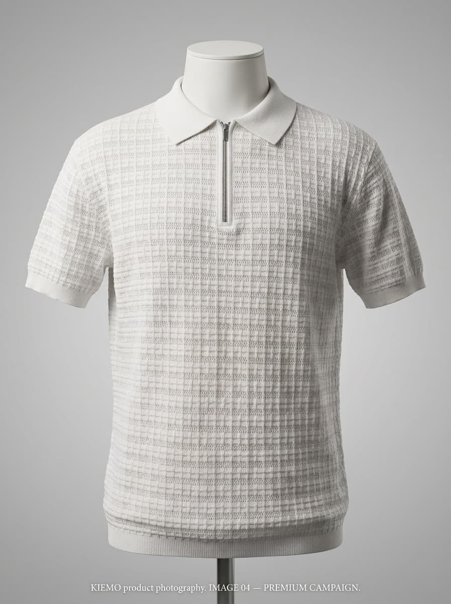 Arctic Quarter-Zip Knit Polo — view 4