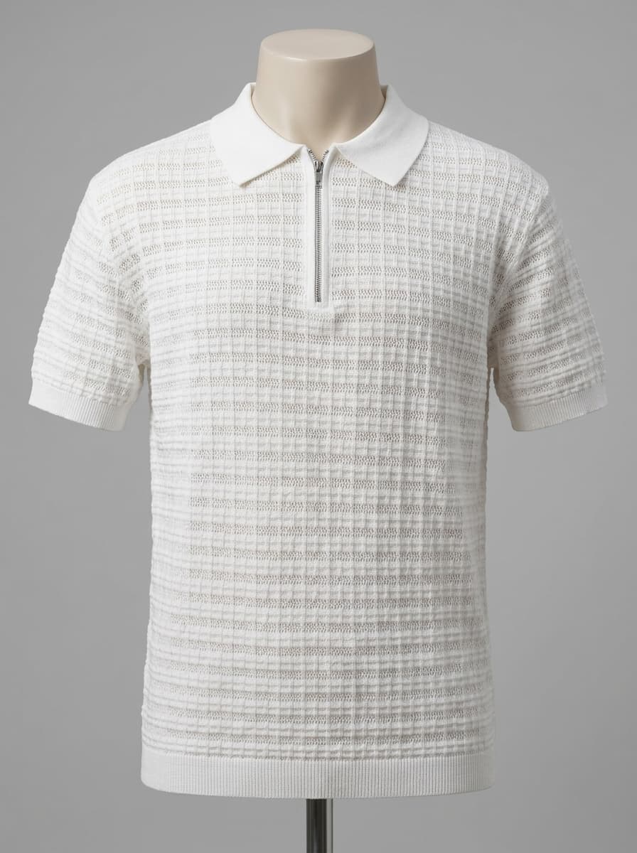 Arctic Quarter-Zip Knit Polo