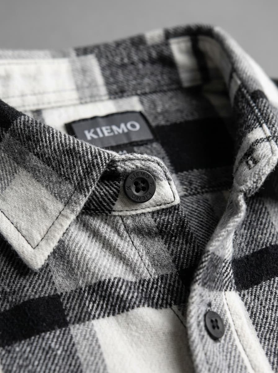 Monochrome Plaid Flannel — view 3