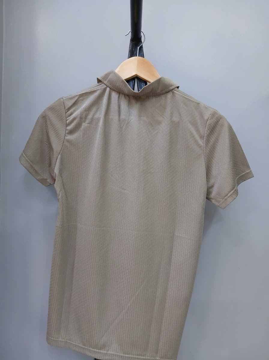Textured Toffee Polo — view 3