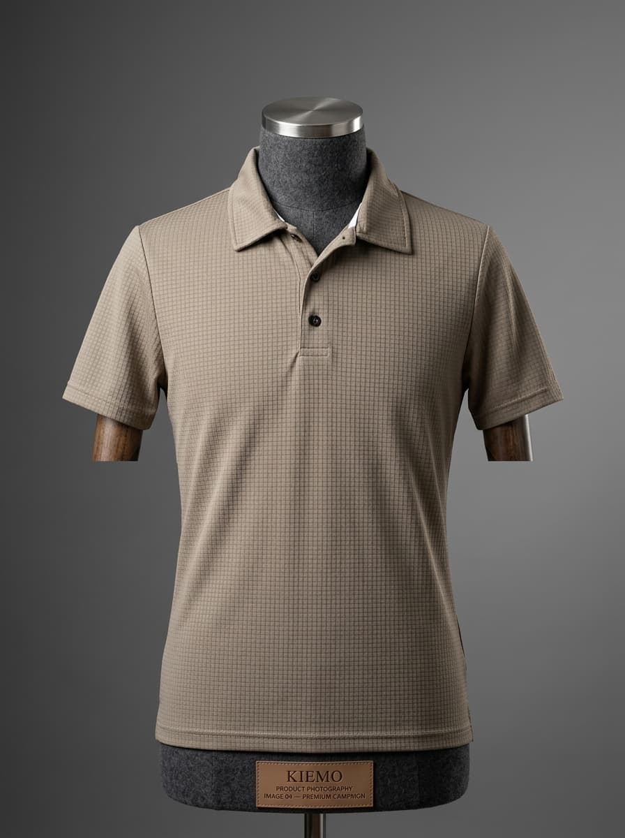 Textured Toffee Polo — view 4
