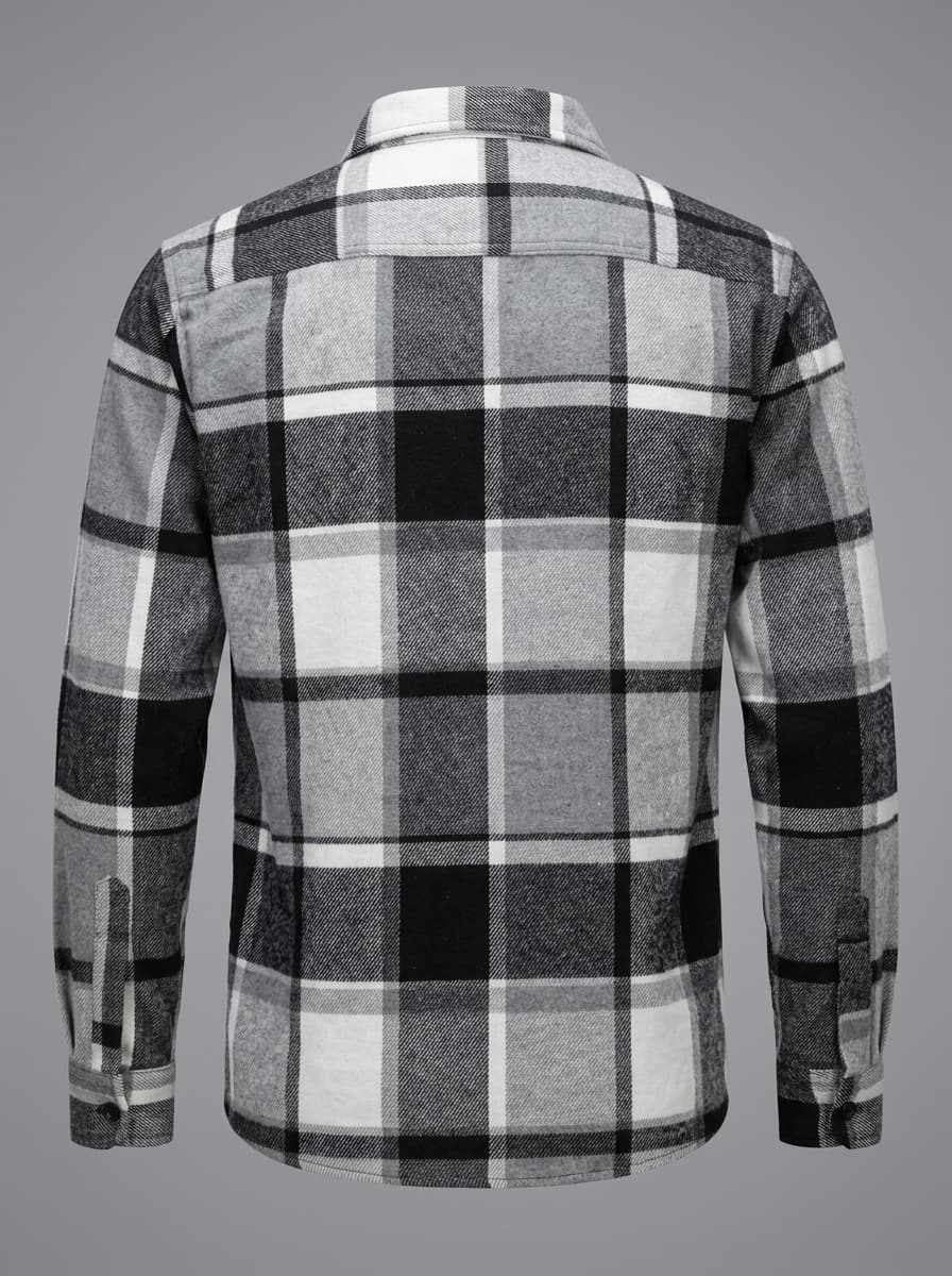 Monochrome Plaid Flannel — view 2