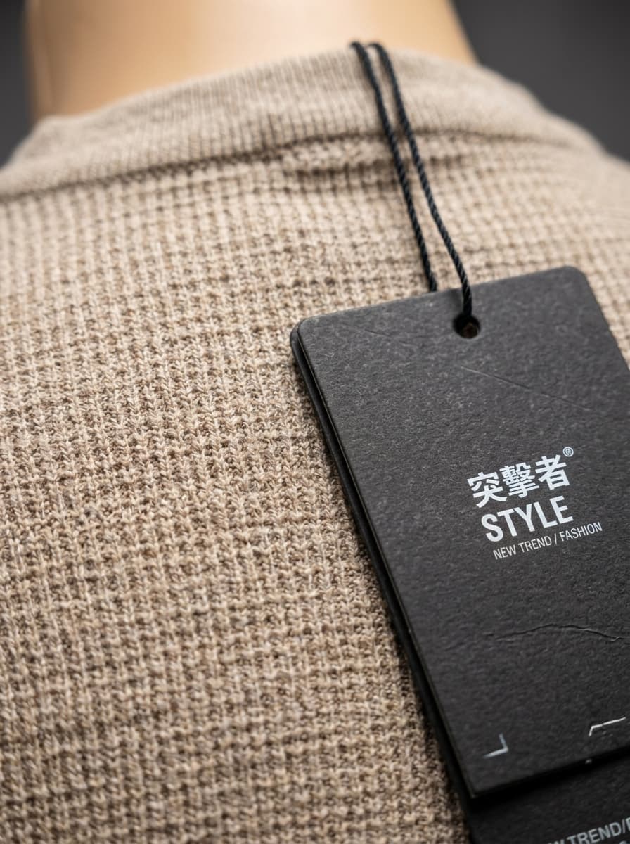 Waffle-Knit Henley Shirt — view 4