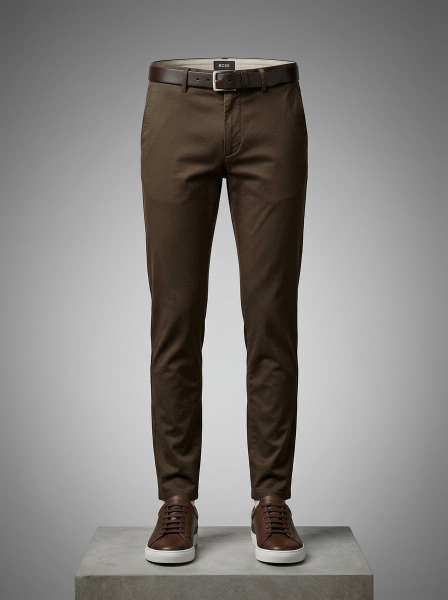 Classic Brown Chino Pants — view 4