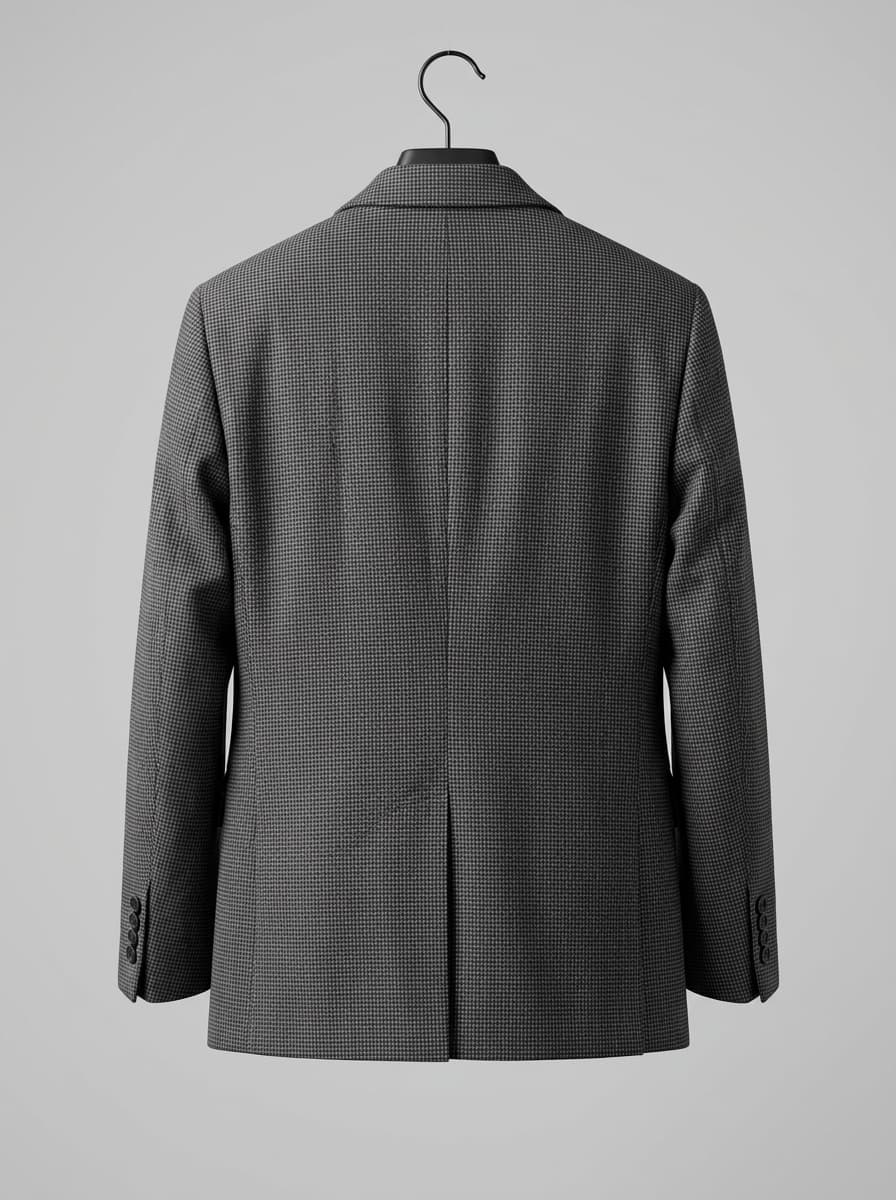Modern Micro-Check Utility Blazer — view 2